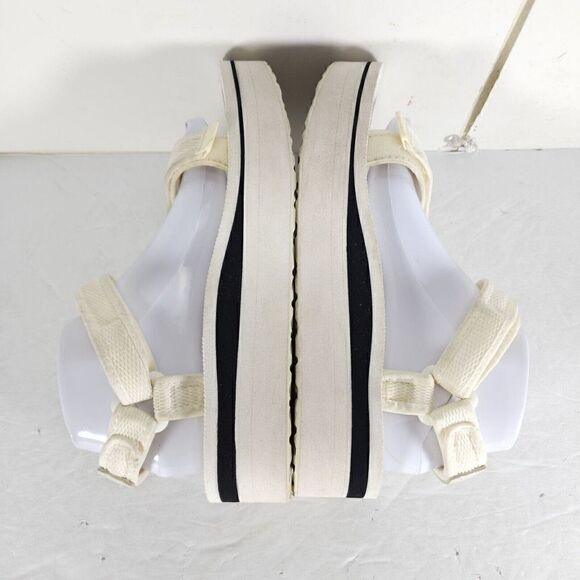 Teva Women's Flatform Universal US 9 White Mid Platform Strappy Sandals - Picture 12 of 14